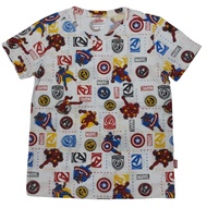 เสื้อผ้าเด็กลายการ์ตูนลิขสิทธิ์แท้ เด็กผู้ชาย/หญิง ชุดเที่ยว  เสื้อแขนสั้น ชุดแฟชั่น นอน ลาย Marvel Avenger Ironman Captain America T-Shirt  DMA101-29  BestShirt