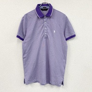 拉夫勞倫 (Ralph Lauren) POLO GOLF 系列短袖 Polo 衫，紫色，M 碼，古著