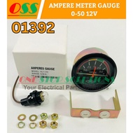 AMPERE METER GAUGE 12V GEN VLT-12V RANGE 0-50 AMPERE GAUGE METER