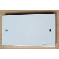 (SG Seller) Socket Blank Plate Cover, 2 Gang White For All Brands Switches & Socket box