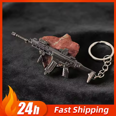 9cm/3.54in Battlefield 6 Game Peripheral M433 Assault Rifle weapons Model Mini Gun Keychain Pendant 