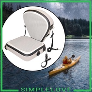 [Simple] Kayak Seat Adjustable Kayak Accessory Canoe Seat for Rafting Kayaks Rowboats Grey
