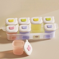 8 Pcs/Set Frozen Food Box with Separate Compartments for Independent Storage and Packaging of Meat P