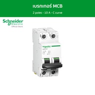 Schneider เบรกเกอร์ MCB Acti9 - C60H - 2 poles - 10 A - C curve รหัส A9N61528