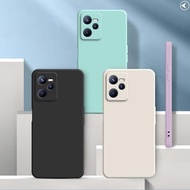 Casing Realme C35 , solid color Realme C35 , Simple plain color anti drop silicone protective case Y