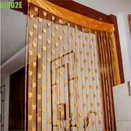 KIKO2E Door Curtain, Line Curtain Elegant Love Heart String Curtain, Retro Solid Color Room Divider 