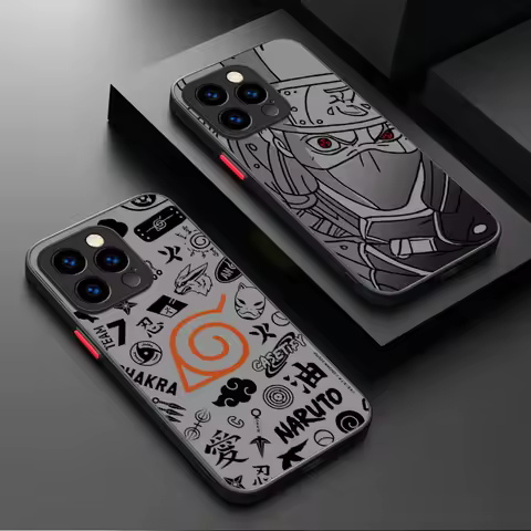 Anime N-NARUTOS Kakashi Uchiha Cool Phone Case For iPhone 17 Air 15 16E 16 14 13 12 11 Pro Max XR 7 