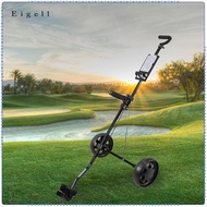 Eigell Golf Cart with 2 Wheel Foldable Cart Quickly Fold/Open Metal Compact Outdoor Golf Bag Pull Ca