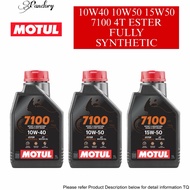 MOTUL 7100 10W40 10W50 15W50 4T FULLY SYNTHETIC 1L ESTER JASO MA2 API SP SN SM MOTOR ENGINE OIL MINY