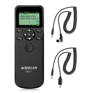 AODELAN TRS-1 Camera Shutter Release Timer Remote Control for Nikon Z6, Z7, Coolpix P1000, D850, D810, D700, D3, D4, D5, D3100, D5000, D7200, D600, D610, D750, D3200, D3300, COOLPIX P7800, D1, D1H, D1X, D2, D2H, D2Hs, D2X, Replace MC-DC2, MC-36, MC-30A