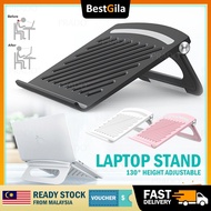 BestGila MALAYSIA Foldable Laptop Holder Laptop Stand Portable Notebook Tablet Riser Stand Ventilation Cooling Laptop Stand Support 12in - 17in Pemegang Laptop