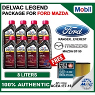 Mobil Delvac Legend 15W-40 8 liters for FORD RANGER , EVEREST , MAZDA BT-50 - ENGINE OIL