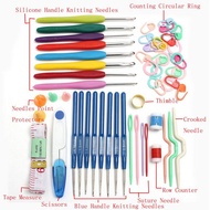 53Pcs/set Crochet Hook Set Yarn Weave Knitting Hooks Needles Stitches Siccors Knitting Accessorries 