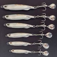 1pc Metal Spoon Shaped Fishing Lure, Hard Bait, Bass Lure, Saltwater Fish Lure