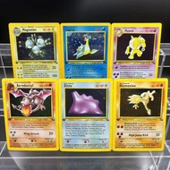 Pokemon DIY PTCG Collection Cards Aerodactyl Ditto Hitmonlee Hypno EN Self Made Single Card Classic 