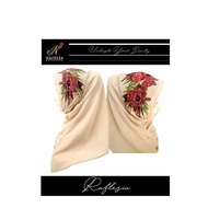 Chiffon Shawl with Rafflesia Floral Design