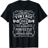 Vintage 1953 Man Myth Legend 70Th Birthday 70 Year Old Gifts T-Shirt