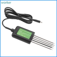 Wor* Comprehensive Soil Nutrient Acidity Meter Testing Tool Check 8 Key Values Ideal For Farmers Gar