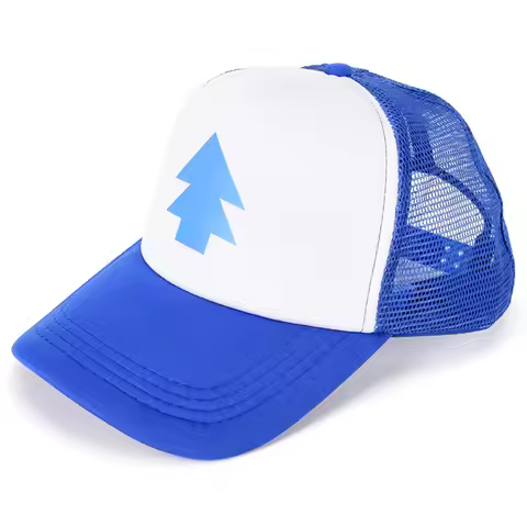 1 PC Women Men Trucker Baseball Cap Pine Tree Dipper Gravity Fall Adjustable Mesh Hat Freak Town Die