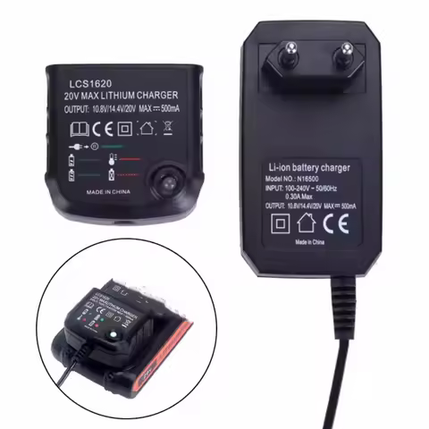 LCS1620 Lithium nickel chromium Battery rechargeable Charger for BLACK & DECKER 20V for LBXR20 LB20 