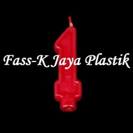 MERAH LILIN Red Number 1 Birthday Candle / Birthday Candle