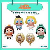 HappyMunday Cry baby character Foil balloon crying baby cry aain/ Crying Baby/