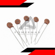 5pcs 22pf ceramic capacitor 50V 22pf 220 Ceramic Capacitor 50v 22pf Red DIP Capacitance for pcb