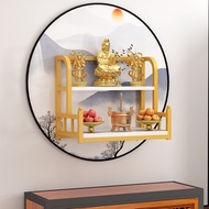 H-Y/ Incense Burner Shelf Wall-Mounted Ladder Modern Worship Shed Buddha Shrine Altar Buddha Shelf Wall-Mounted Worship