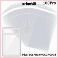 ORIENTLIIY 100 Sheets PSA BGS Slab Sleeve, Transparent Durable PSA BGS Card Brick Film, Waterproof S
