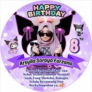 Cetak Stiker Ulang Tahun Custom Bisa Request Pakai Foto