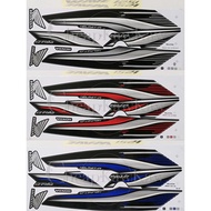 W125i Wave125 i PGM-FI Malaysia ( 4 ) Body Cover Stripe Sticker - Black / Red / Blue