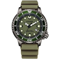 Citizen BN0157-11X Promaster Eco-Drive Green Dial Diving Mens Luminous Watch