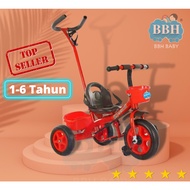 BBH Stabil Baby Tricycle Kids 1-6 Tahun With Handler Control (Cara Pasang Youtube )