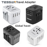 TESSAN International Travel Adapter with 4USB, Universal Power Adapter, Global All-in-One Power Socket Charger Adapter For Global Travel