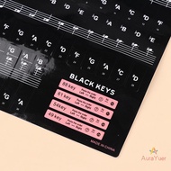 [AuraYuer] 1PC Piano Keyboard Stickers For 37 49 54 61 88 White And ck Keys Music Electronic Piano K