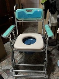 富士康可折疊 便盆椅 沐浴椅 輪椅 全新