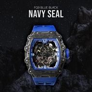 jam OFTEQ FQ9 NAVY SEAL Carbon Fiber Automatic Watch