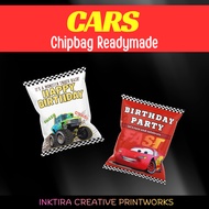 [READYMADE] Party Chip Bag / Goodies Gift Bag / Birthday Goodies Pack | Theme Cars
