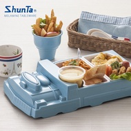 Shunda Melamine For Home Baby Train-Shaped Tableware Theme Restaurant Compartment Commercial Childre