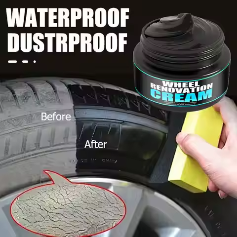 Black Shiny Tire Wax Tire Repair And Maintenance Wax Anti-aging Long-lasting Protection And Repair P