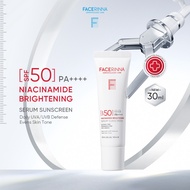 [READY STOCK]  FACERINNA-30ML SPF50+ PA+++ SERUM SUNSCREEN NIACINAMIDE BRIGHTENING UVA/UVB Defense E