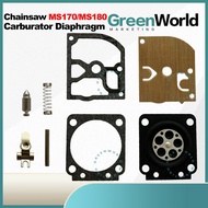 Chainsaw Diaphragm Set MS170 MS180 Carburator Diaphragm Spare Part 8pcs