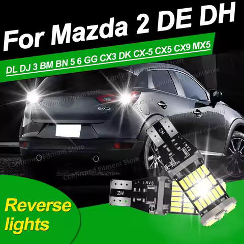 Superior LED T15 W16W Canbus Reverse lights 4014SMD 6000K White For Mazda 2 DE DH DL DJ 3 BM BN 5 6 