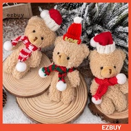 {ezbuy.my1}Plush Bear Christmas Decoration Small Stuffed Bear with Knit Hat And Scarf Cute Animals T
