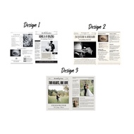 Newspaper Pre wedding+Convo+Maternity+Engagement Photoshoot Prop