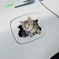 CYBERLINX Car 3D Cat Stickers, 3D Cat Universal Cat in The Crack Sticker, Car Accessories Creative F