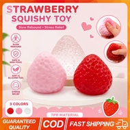 Strawberry Squishy Fidget Toy Slow Rebound Stress Relief Toy Cute Fruit Squeeze Toy Gift Perfect Des