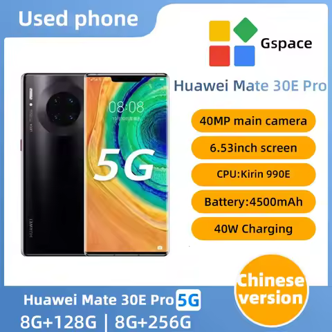 Huawei Mate 30E Pro 5g SmartPhone Kirin 990E 6.53inch OLED Screen 40MP Camera 4500mAh 40W Charge Har