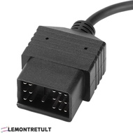 LEMONTRETULT OBD2 Adapter Connector, Rectangle Shape 17 Pin to 16 Pin OBD2 Diagnostic Cable, ABS Plu