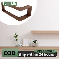 Corner Wall Shelf Wood Storage Rack